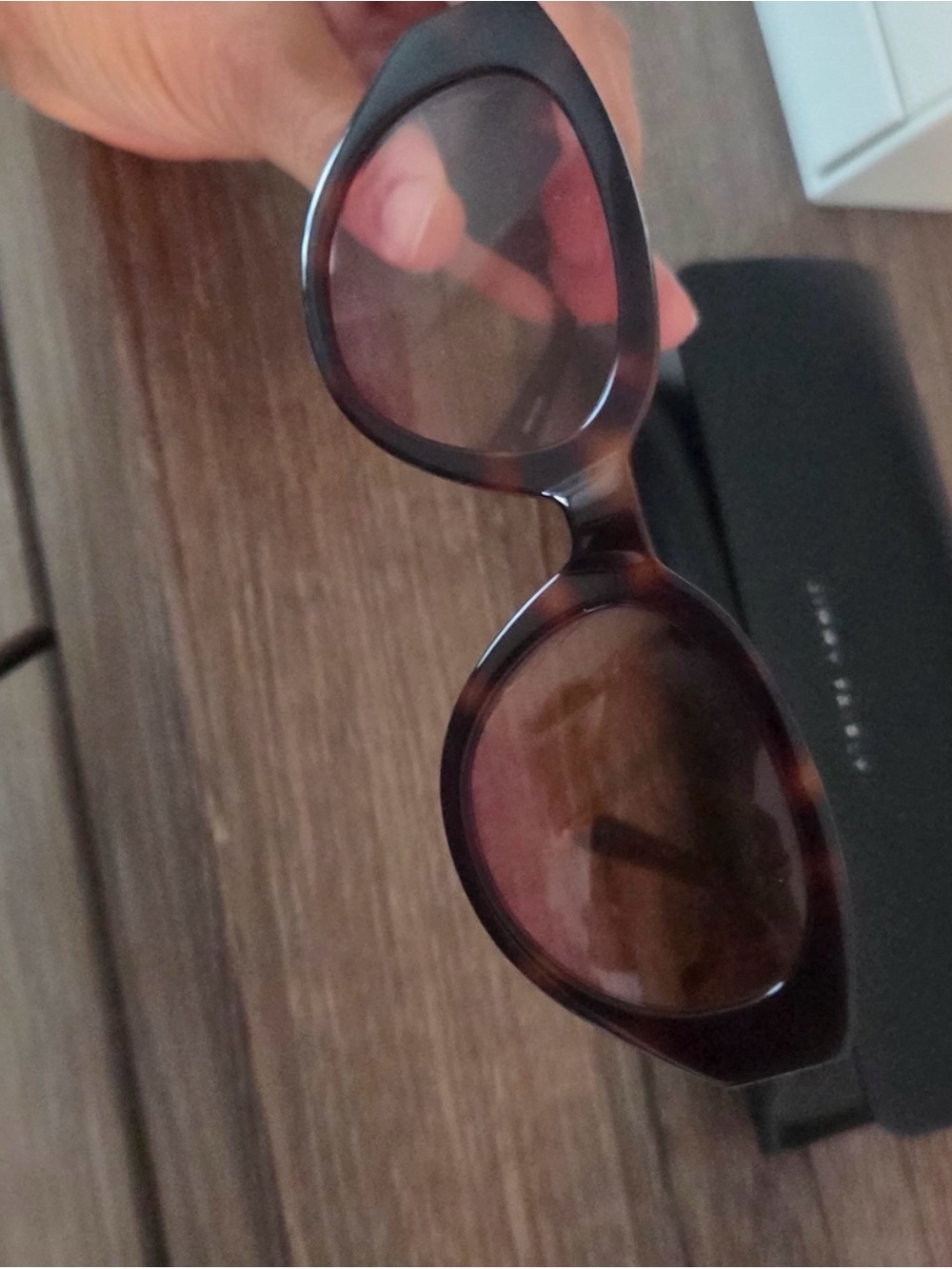 NWOT Jimmy Fairly Tortoiseshell Cat-Eye Sunglasses - Picture 3 of 5